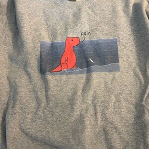 pain sweatshirt dino
